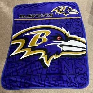 Baltimore Ravens Plush Throw Blanket